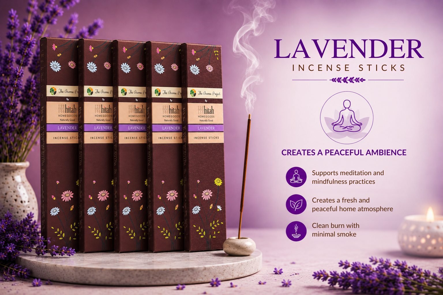 Lavender Agarbatti Incense Sticks