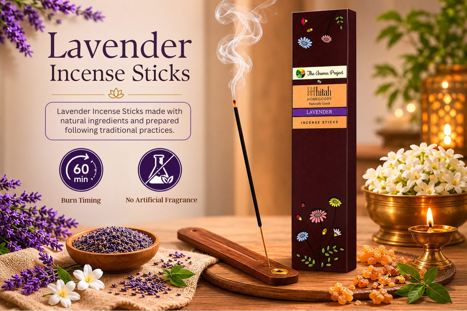 Lavender Agarbatti Incense Sticks