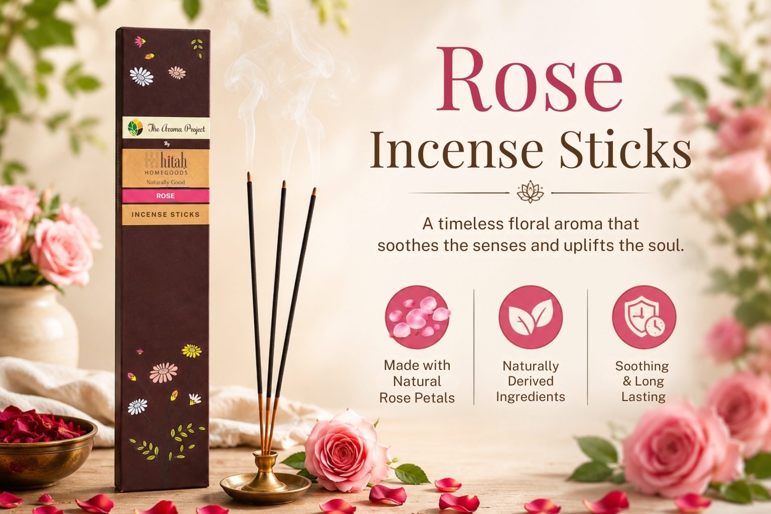 rose Agarbatti Incense Sticks