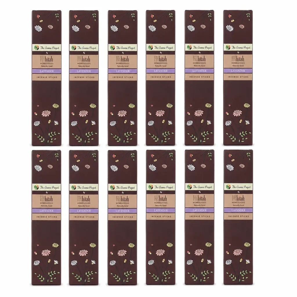 Lavender Incense Sticks (Agarbatti) Pack of 12 Bulk