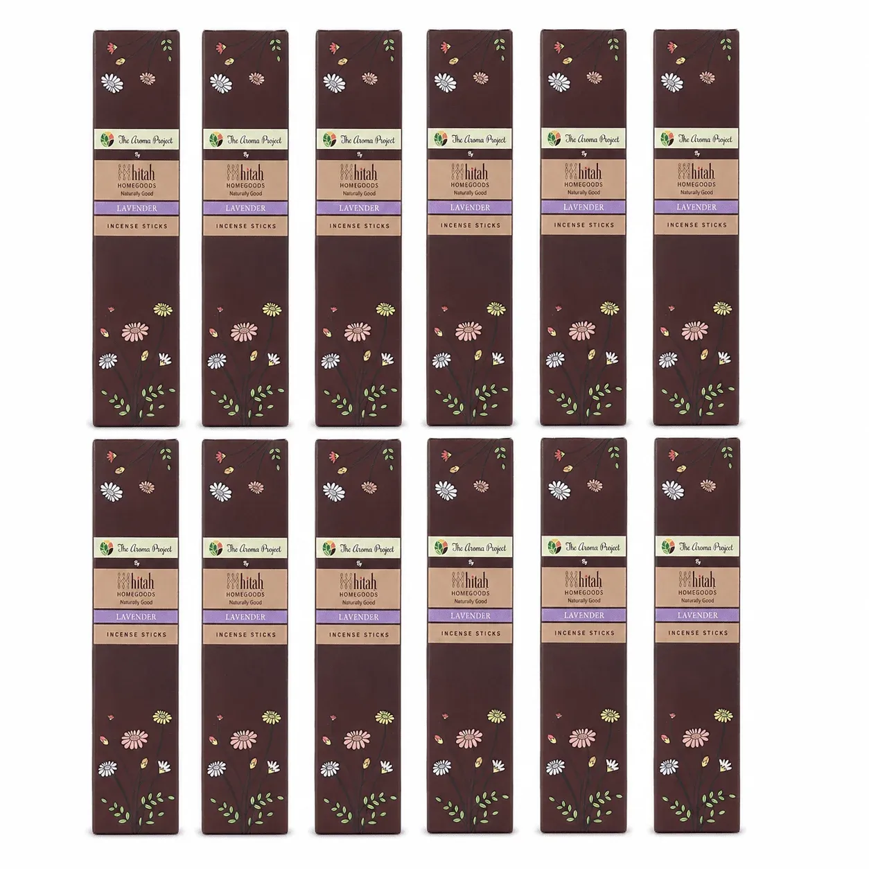 Lavender Incense Sticks (Agarbatti) Pack of 12 Bulk