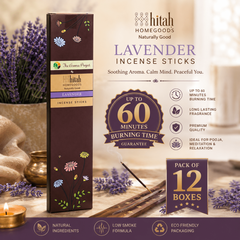 Lavender Incense Sticks Pack of 12