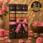 Rose Incense Sticks (Agarbatti) – Pack of 3