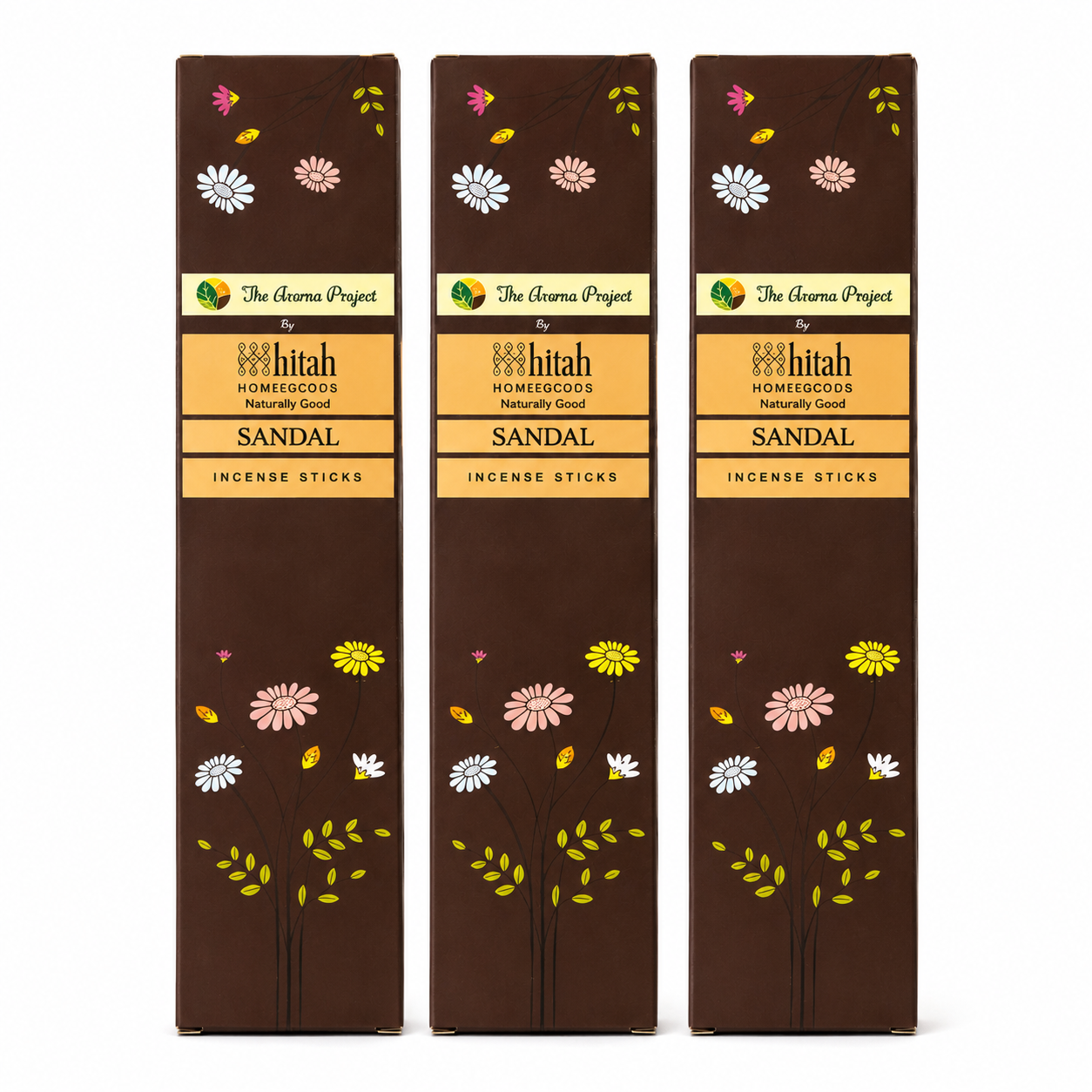 Sandal Incense Stick Trio sandalwood incense sticks pack of 3